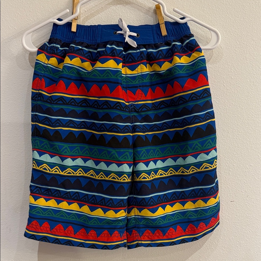 Hanna Andersson Kids Swim Trunks - Multicolor Pattern